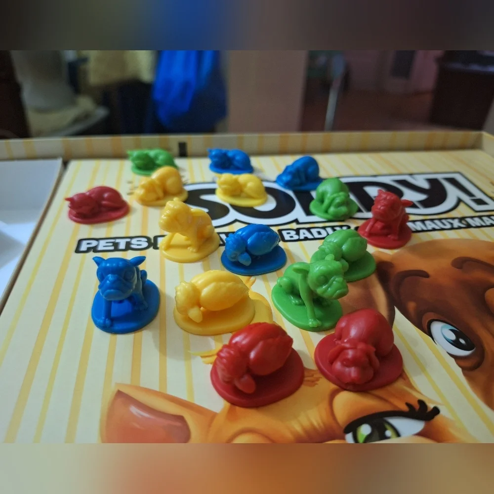 Hasbro Sorry! Pets Behaving Badly Board Game Dogs Cats - Picture 6 of 11